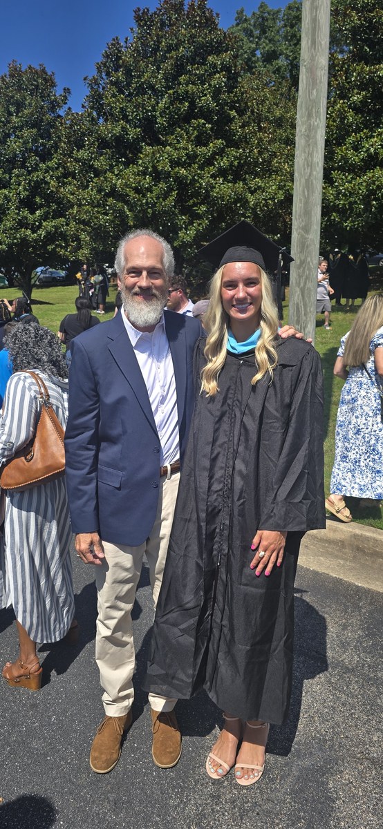 Charles Hill II at his daughter's graduation